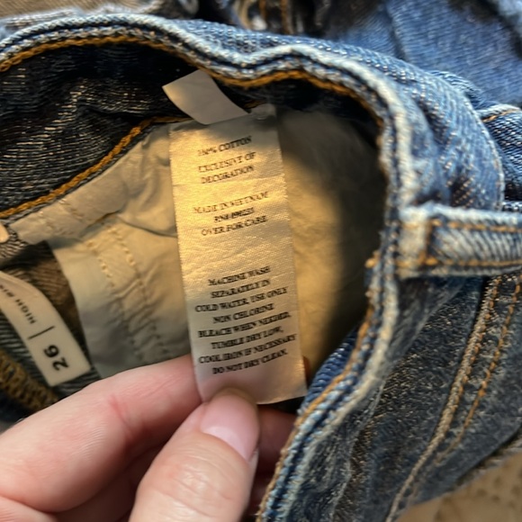 Pacsun : PB Bunny High Rise Denim Shorts - 26 - Picture 5 of 7